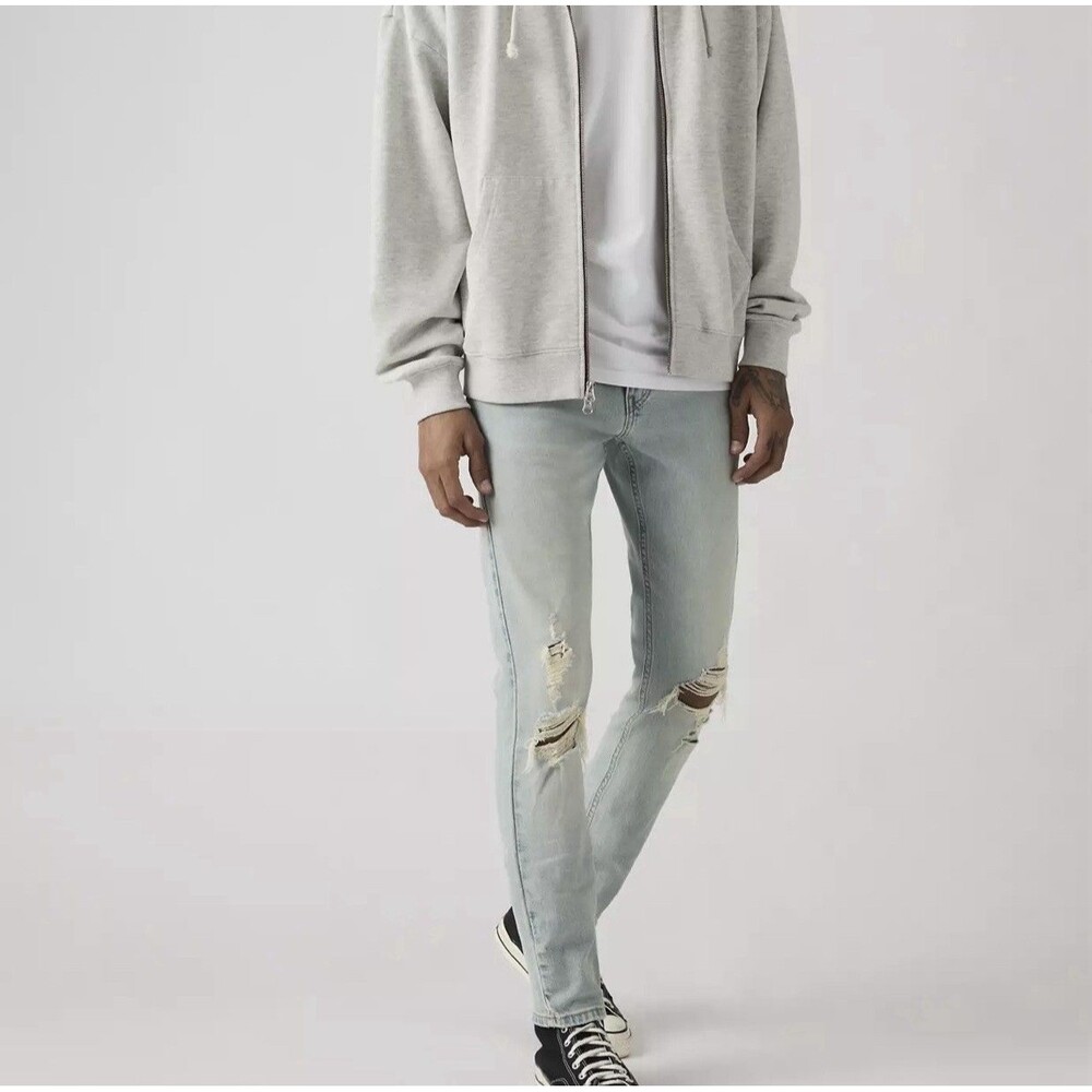 Levi's Men's Uptown Light Wash Stretch 510 Skinny Fit Flex Jeans Size 32 X 34